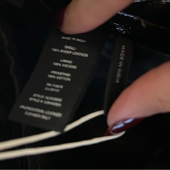 NWT Helmut Lang Genuine Patent Leather Mini Skirt size 2 - Picture 3 of 6